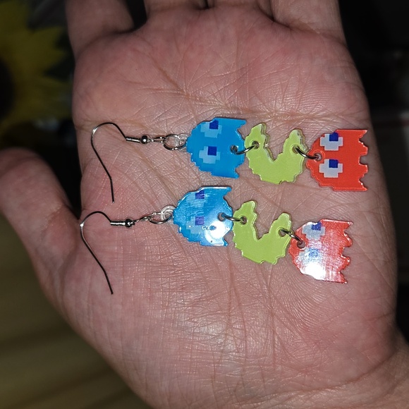Colorful Arcade-Inspired Earrings - Picture 4 of 4